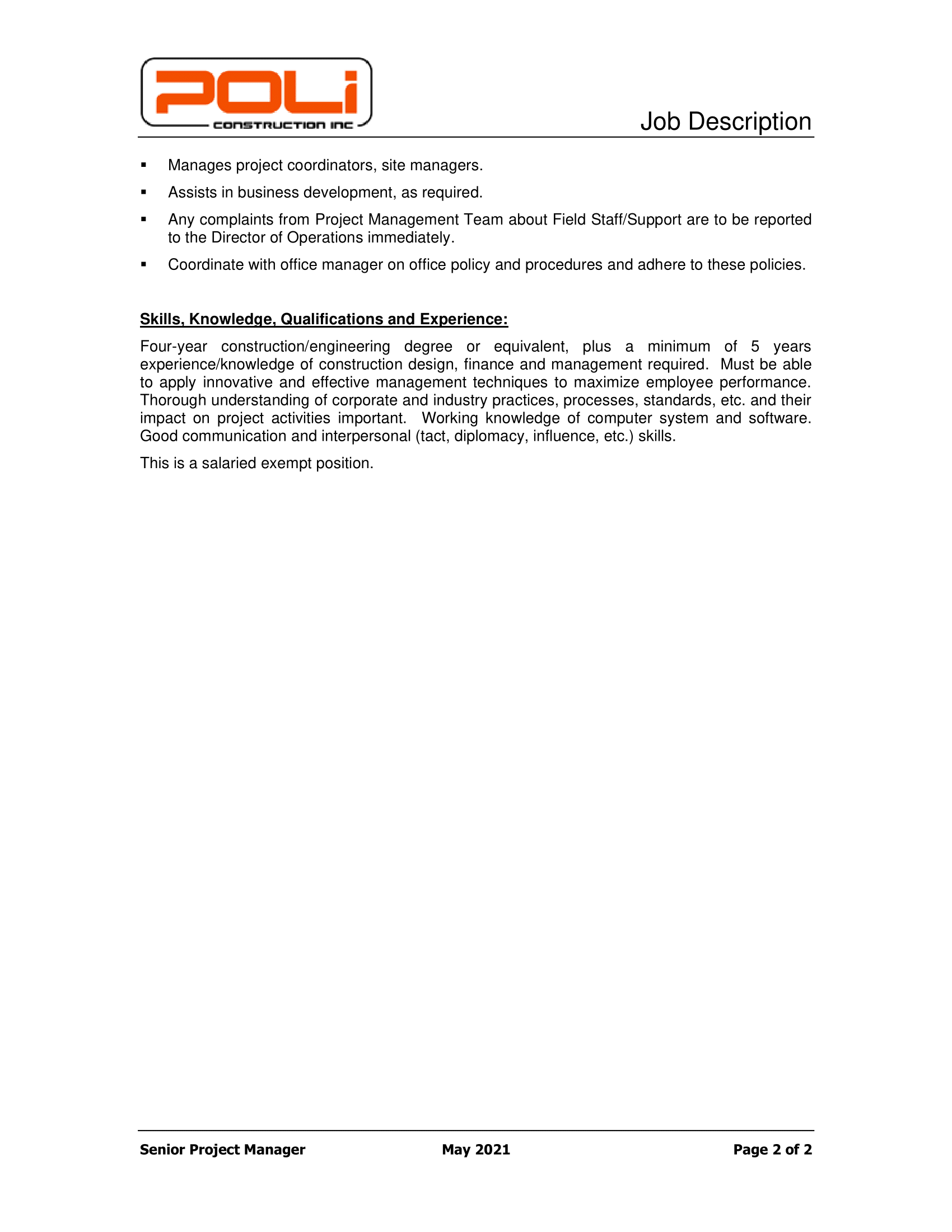 Careers - Commercial Construction Company in Orlando